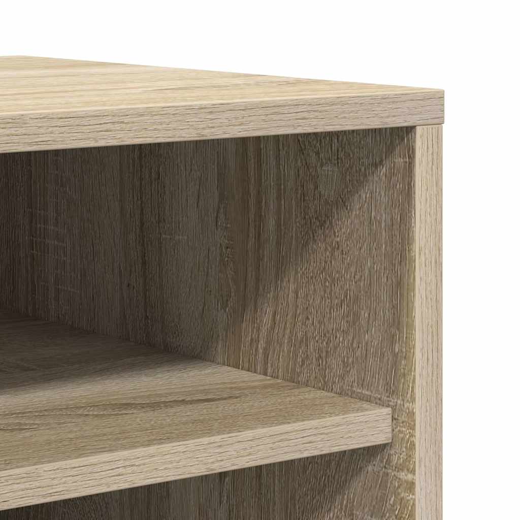 808948 vidaXL Shoe Cabinet Sonoma Oak 60x35x92 cm Engineered Wood