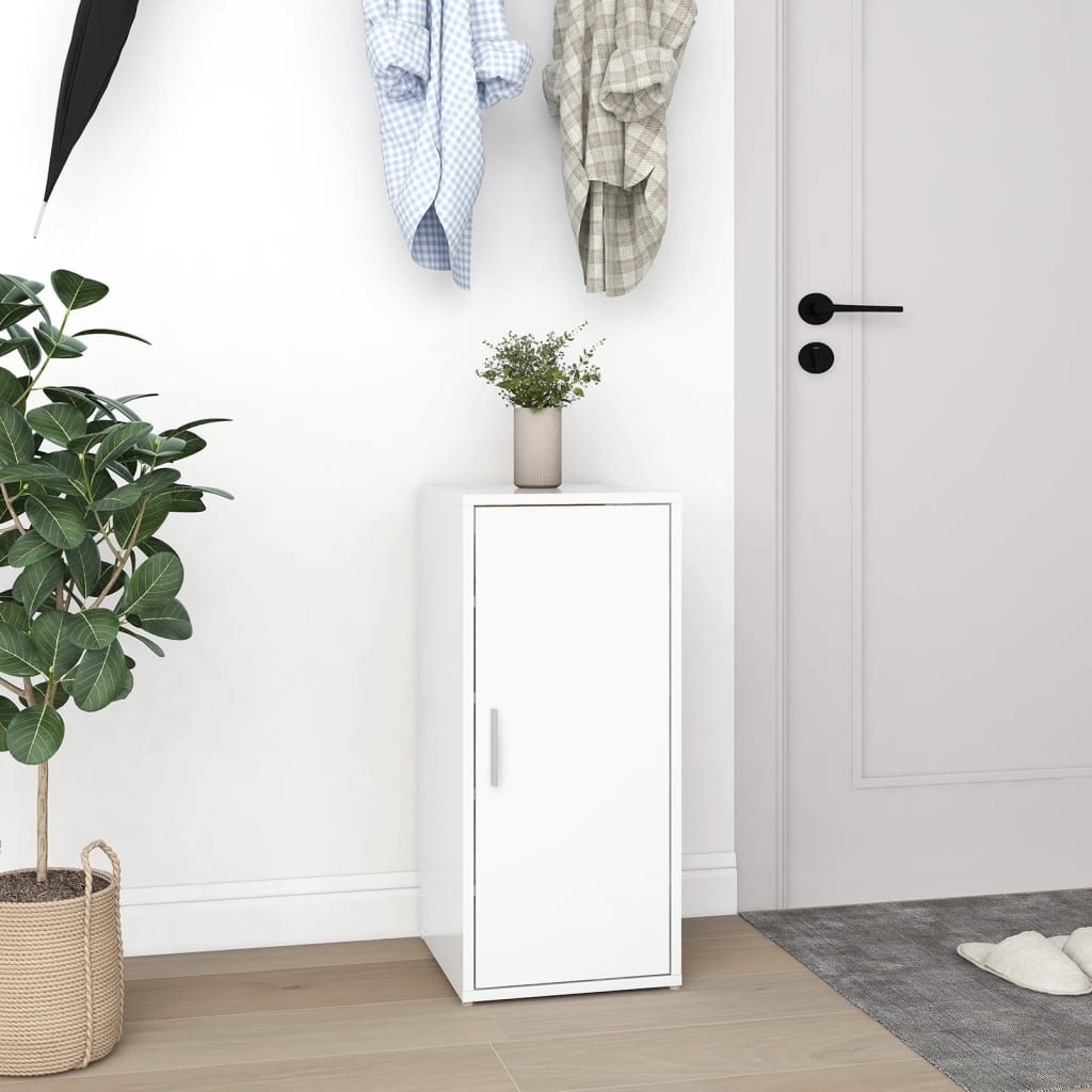 vidaXL Shoe Cabinet White 32x35x70 cm Engineered Wood