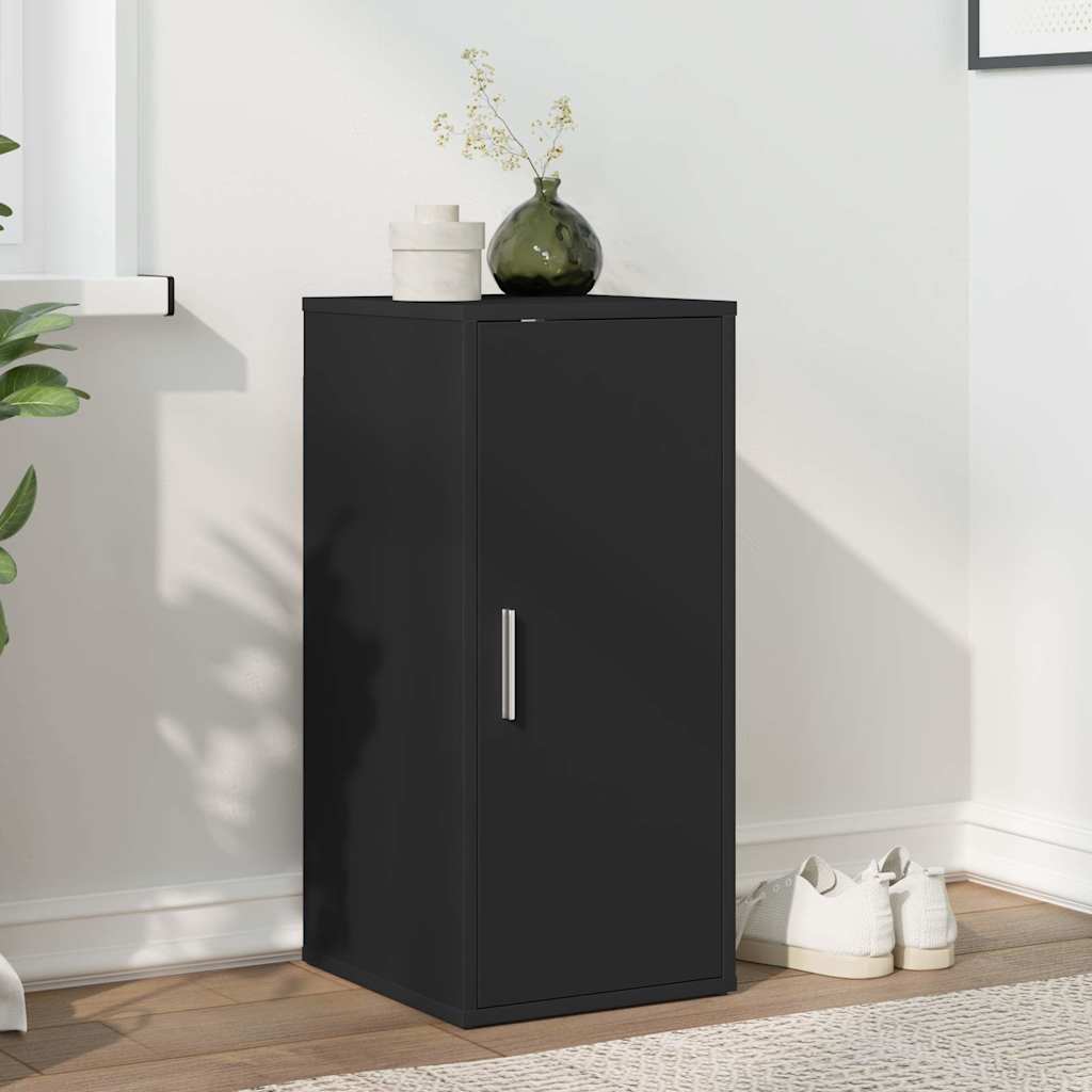 Shoe Cabinet Black 32x35x70 cm Engineered Wood