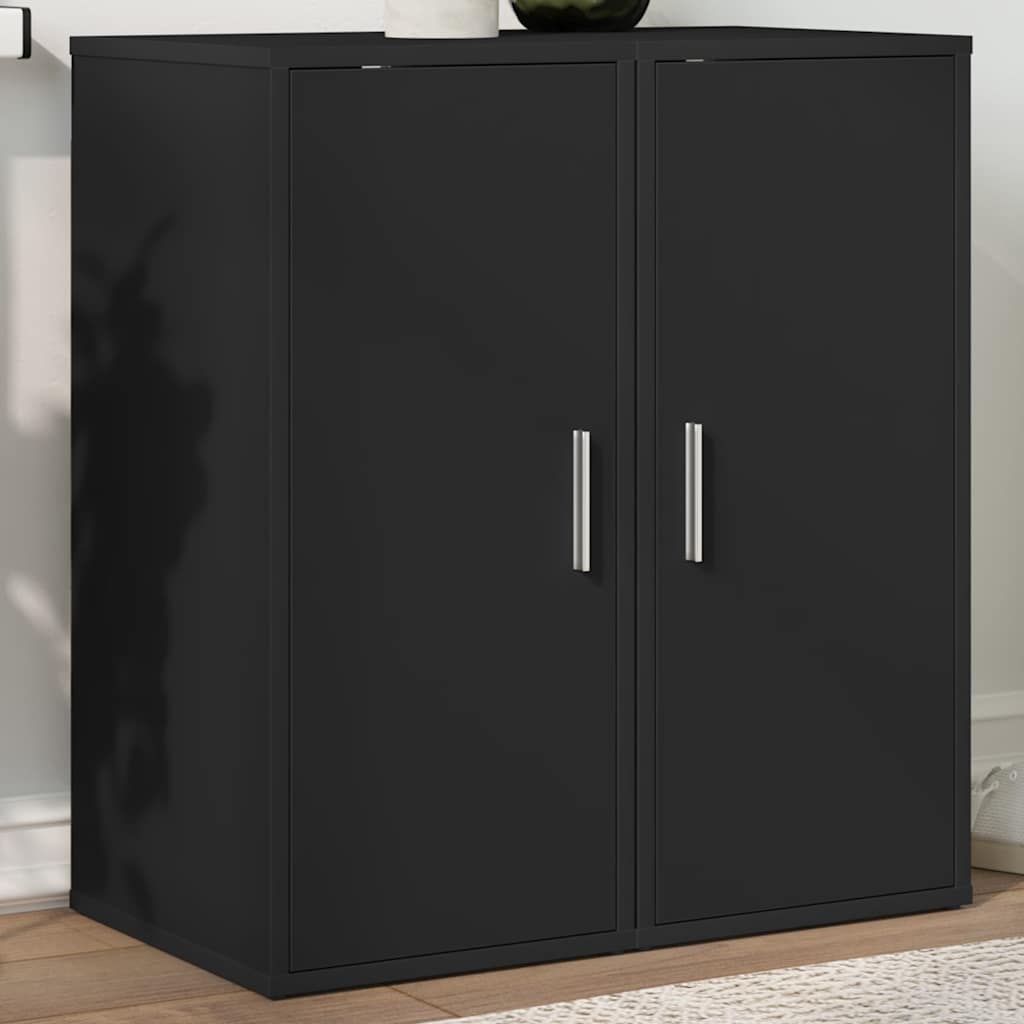 Shoe Cabinets 2 pcs Black 32x35x70 cm Engineered Wood