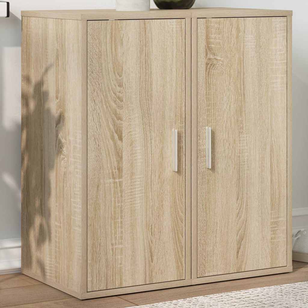 Shoe Cabinets 2 pcs Sonoma Oak 32x35x70 cm Engineered Wood