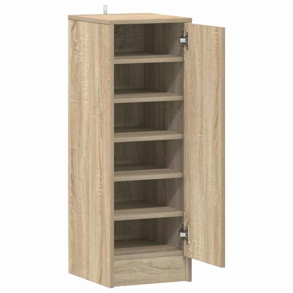 Shoe Cabinet Sonoma Oak 32x35x92 cm Engineered Wood