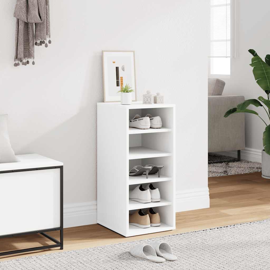 Shoe Cabinet White 31.5x35x70 cm Engineered Wood