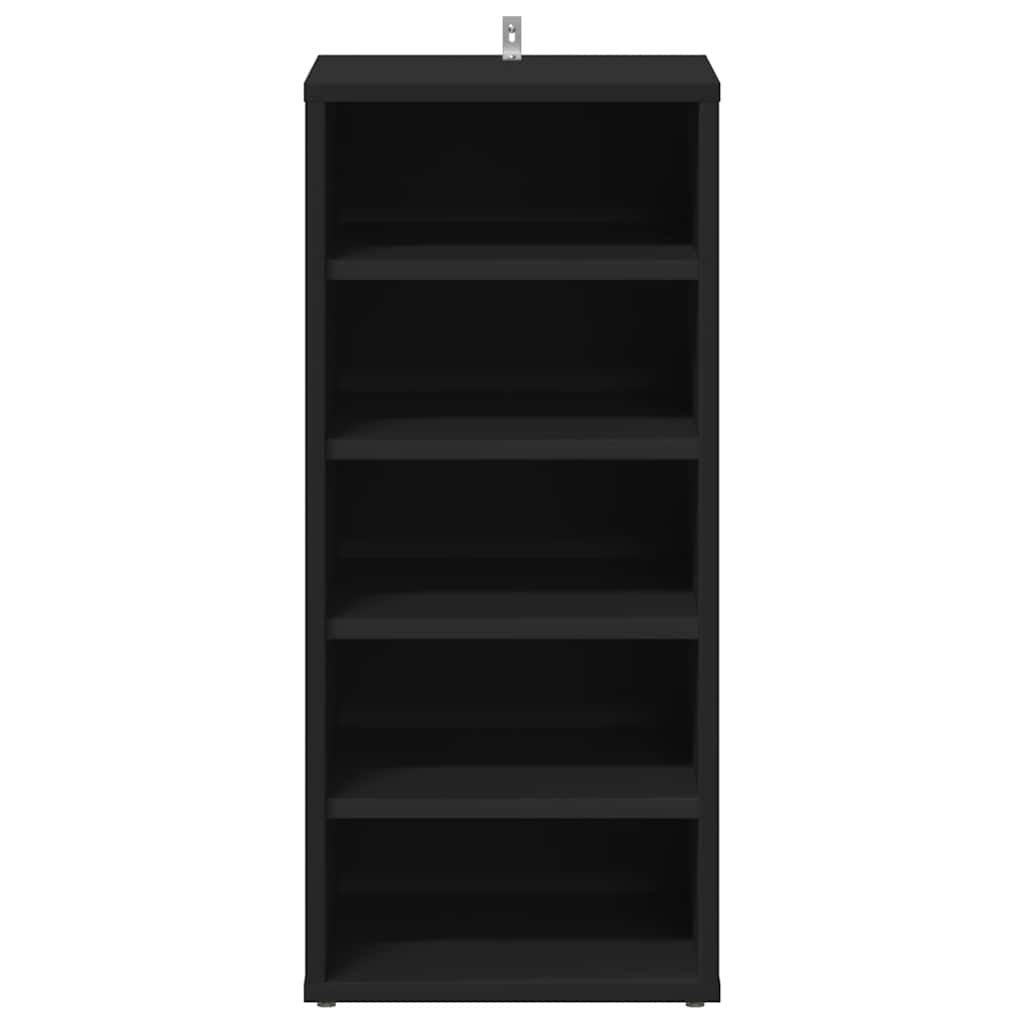 Shoe Cabinet Black 31.5x35x70 cm Engineered Wood
