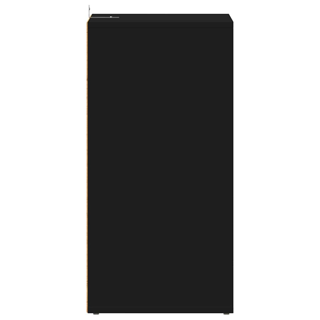 Shoe Cabinet Black 31.5x35x70 cm Engineered Wood