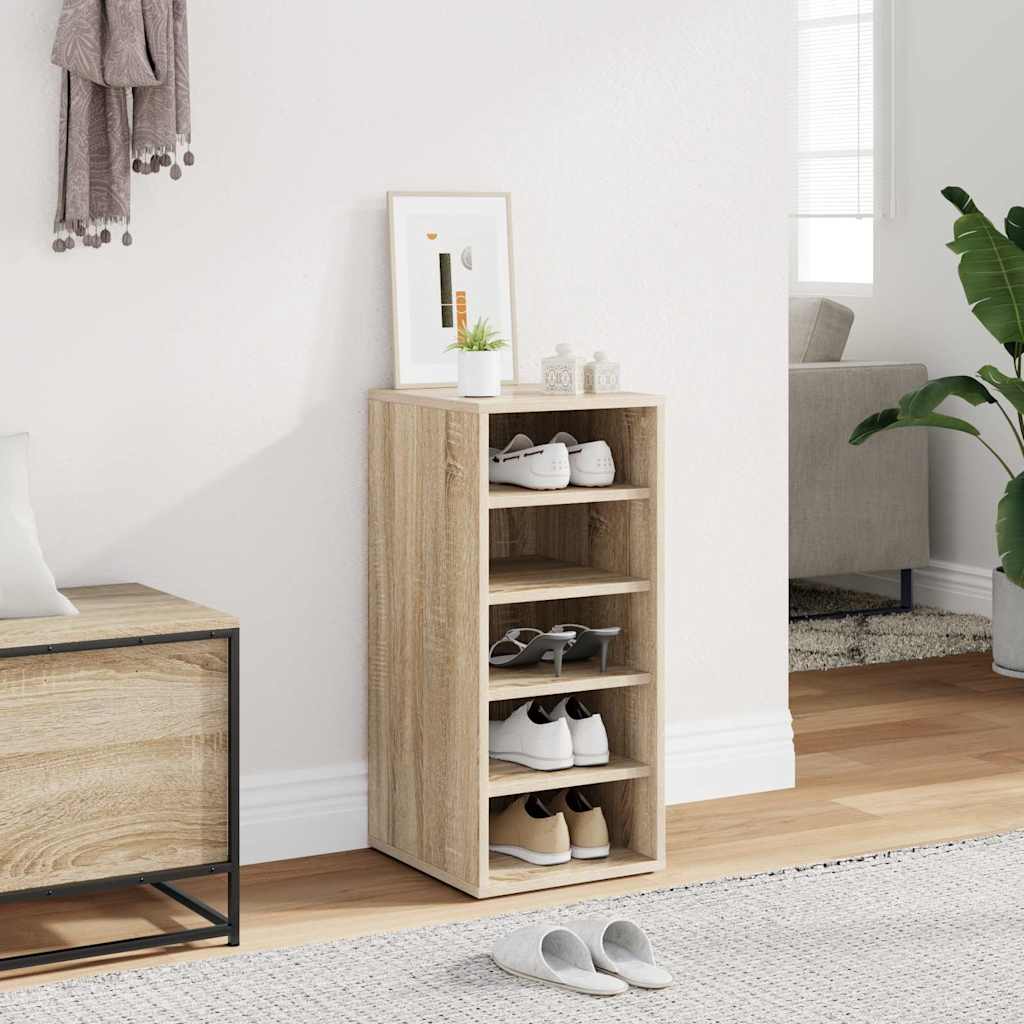 Shoe Cabinet Sonoma Oak 31.5x35x70 cm Engineered Wood