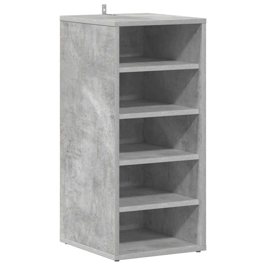 Shoe cabinets 31.5 x 35 x 70 cm Concrete Grey 5 compartments