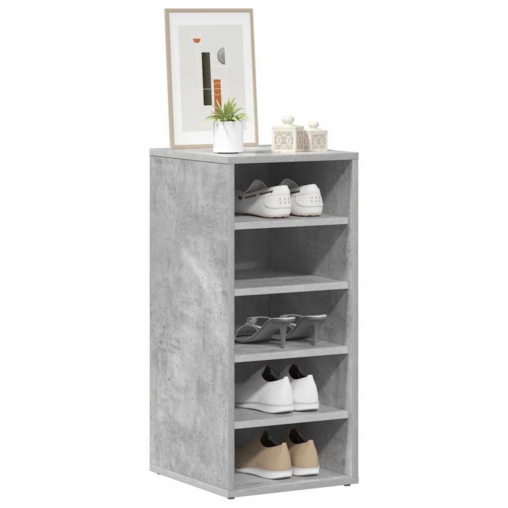 Shoe cabinets 31.5 x 35 x 70 cm Concrete Grey 5 compartments