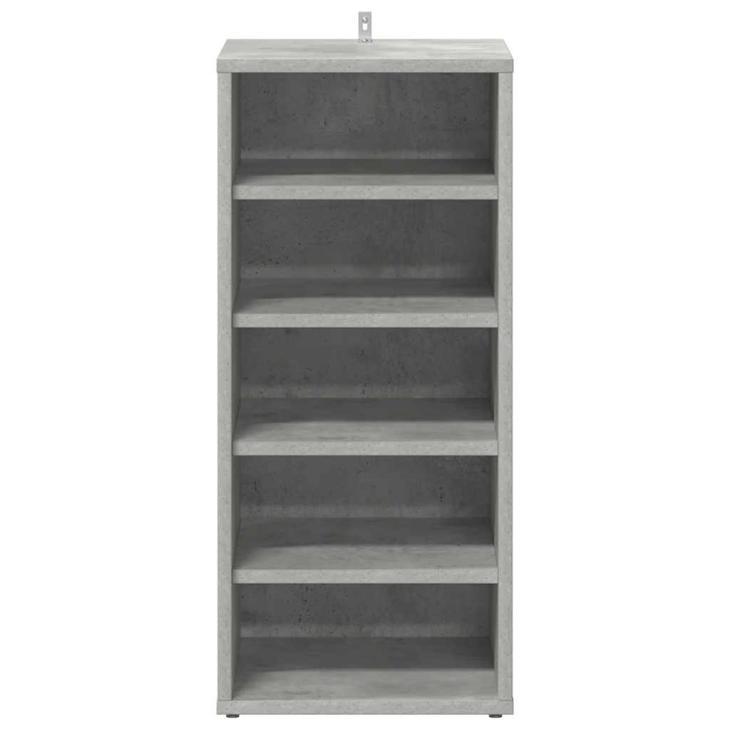 808990 vidaXL Shoe Cabinets 2 pcs Concrete Grey 31,5x35x70 cm Engineered Wood