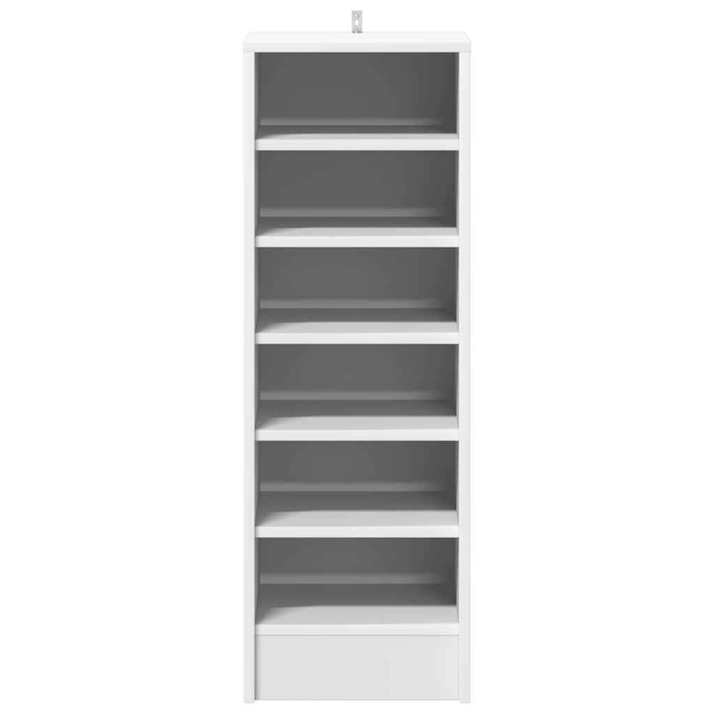 Shoe cabinets 31.5 x 35 x 90 cm White 6 compartments