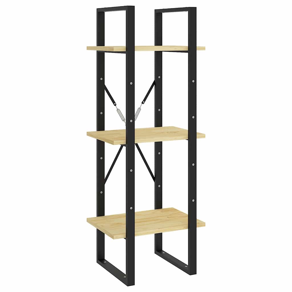 5-Tier Book Cabinet 40x30x175 cm Solid Wood Pine