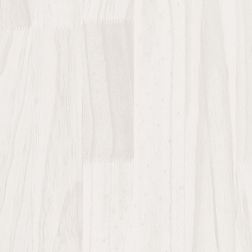 5-Tier Book Cabinet White 100x30x175 cm Solid Wood Pine