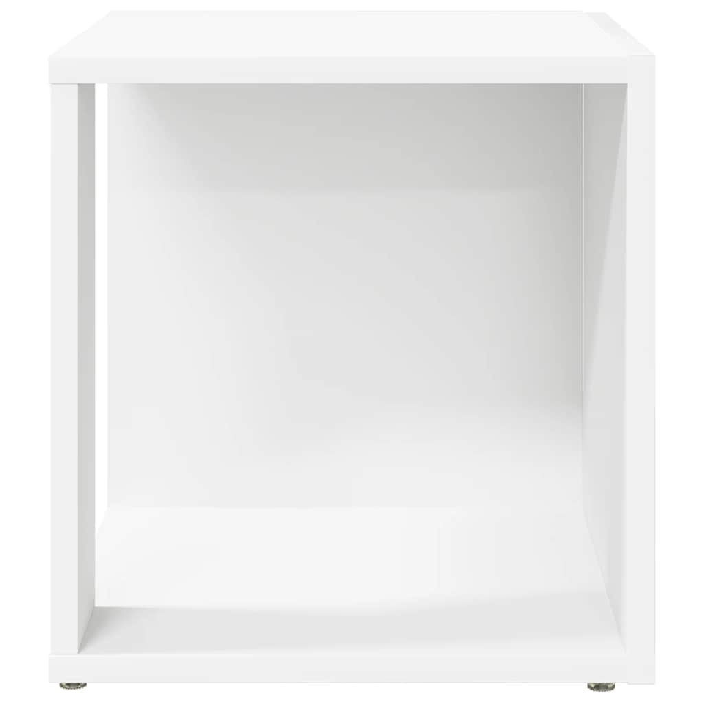Side Table White 33x33x34.5 cm Engineered Wood