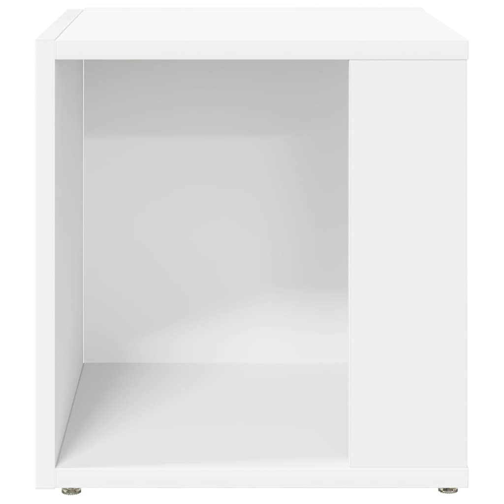 Side Table White 33x33x34.5 cm Engineered Wood