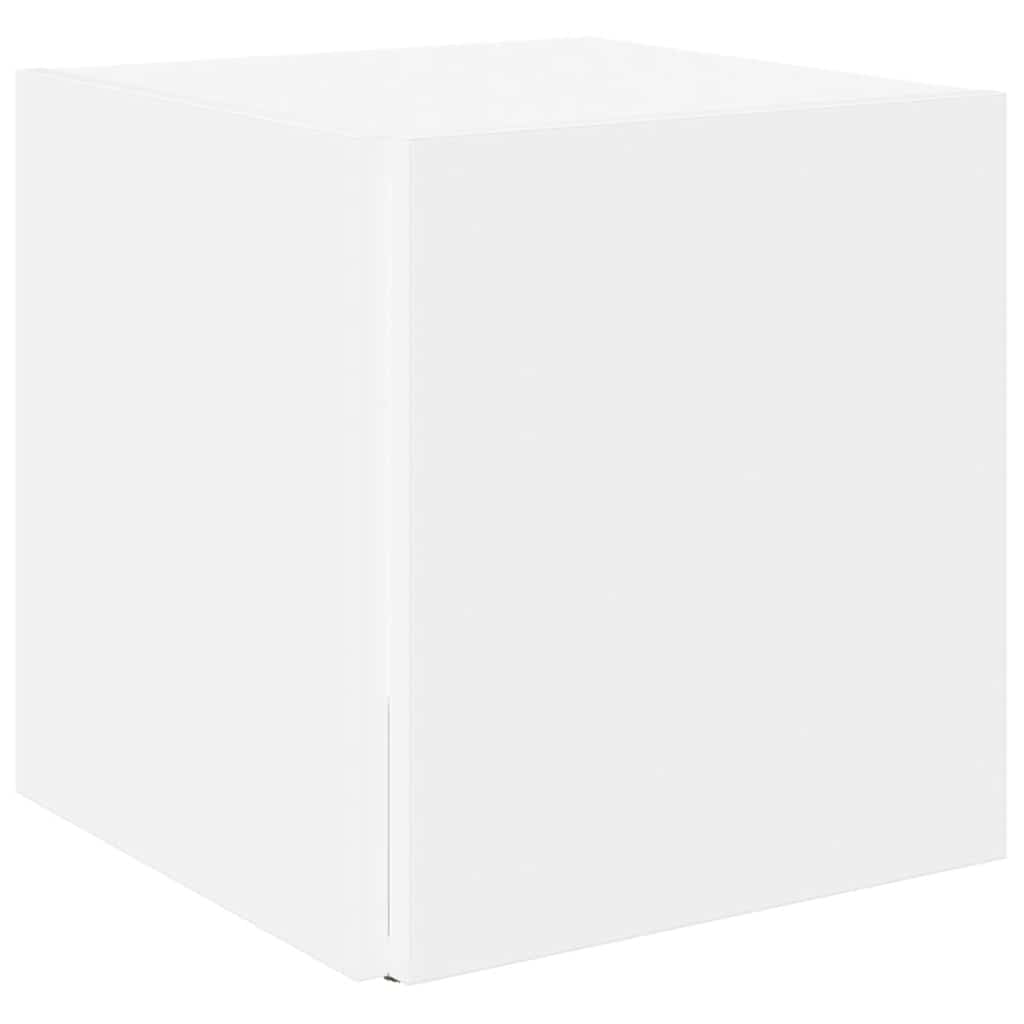 Side Table White 33x33x34.5 cm Engineered Wood