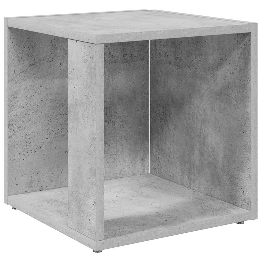 Side Table Concrete Grey 33x33x34.5 cm Engineered Wood