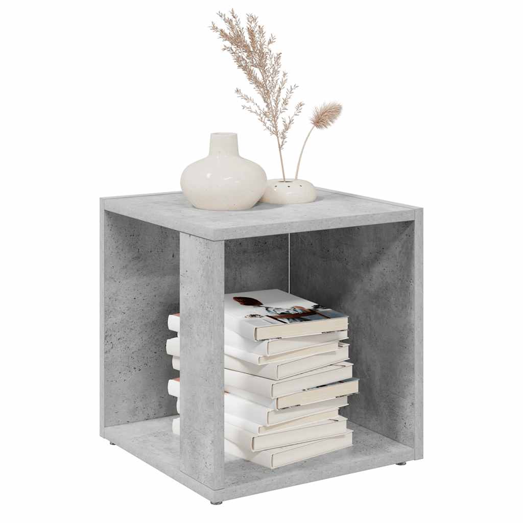 Side Table Concrete Grey 33x33x34.5 cm Engineered Wood