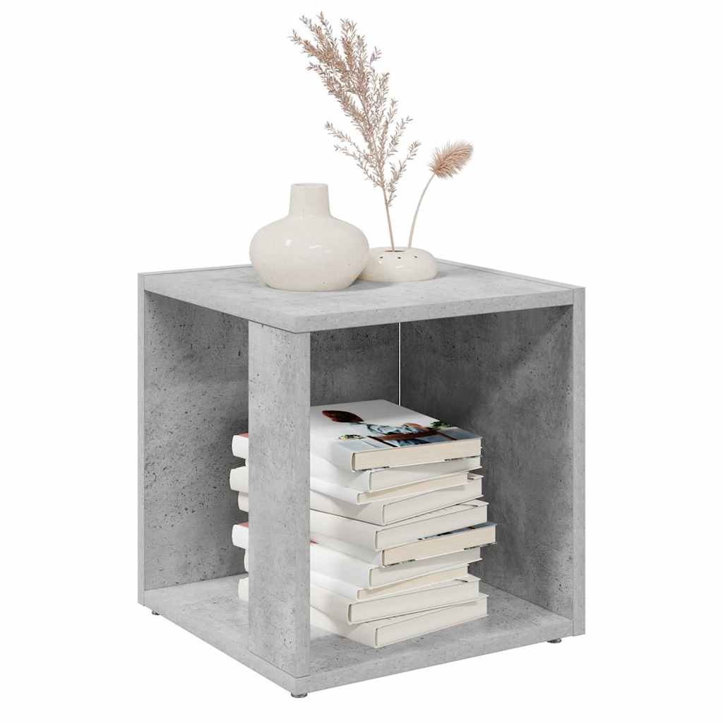 809012 vidaXL Side Table Concrete Grey 33x33x34,5 cm Engineered Wood