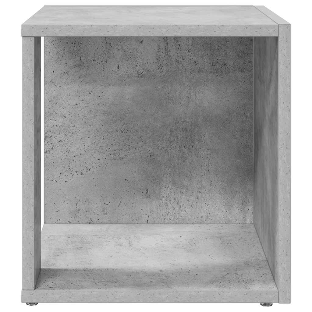 Side Table Concrete Grey 33x33x34.5 cm Engineered Wood