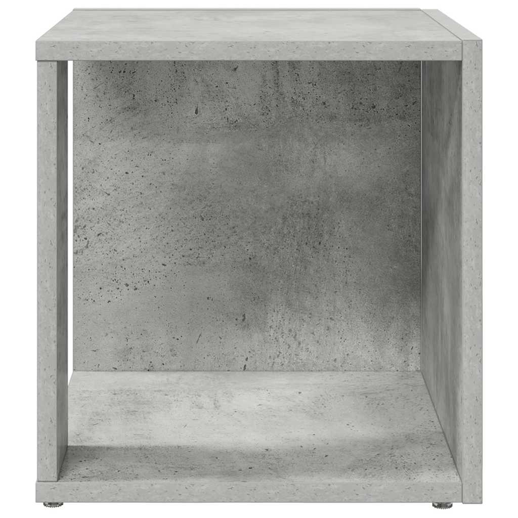 809012 vidaXL Side Table Concrete Grey 33x33x34,5 cm Engineered Wood