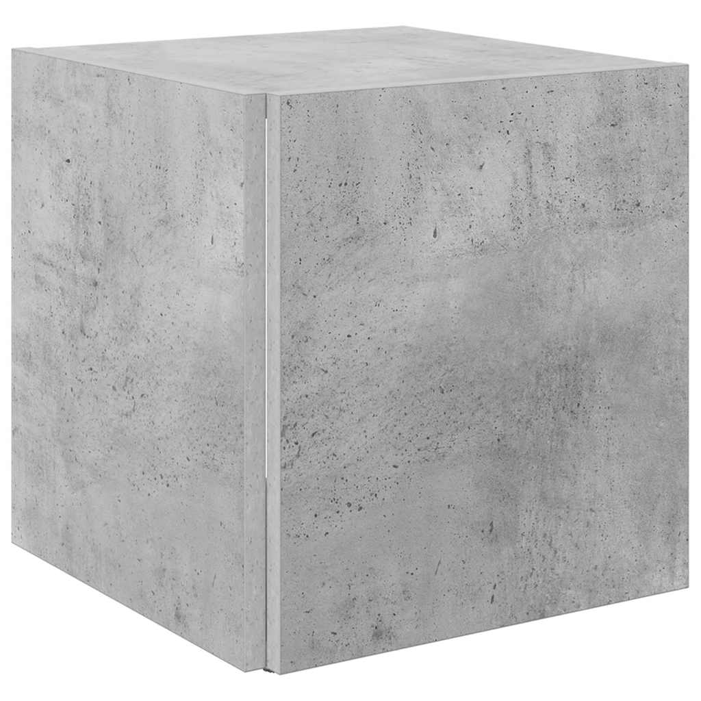 Side Table Concrete Grey 33x33x34.5 cm Engineered Wood