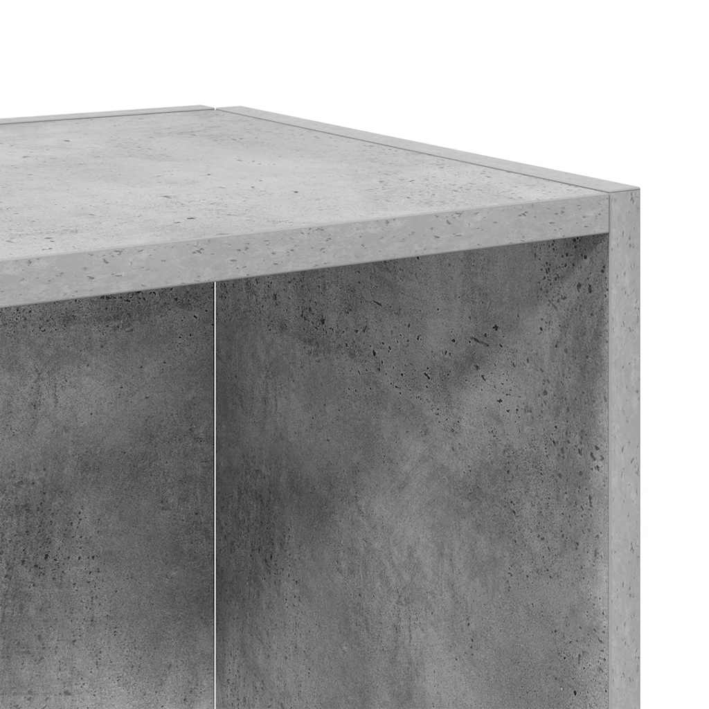 Side Table Concrete Grey 33x33x34.5 cm Engineered Wood