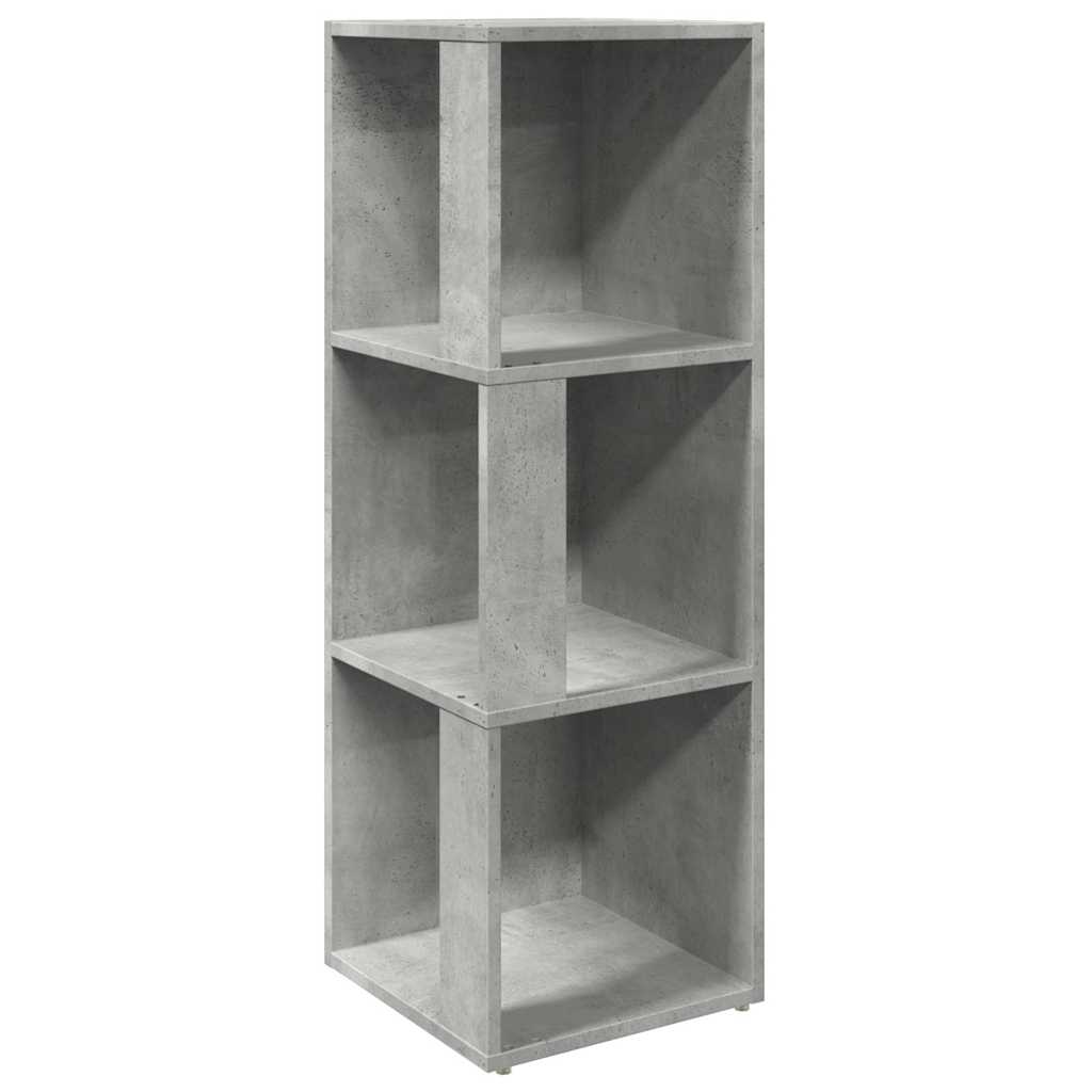 809030 vidaXL Corner Cabinet Concrete Grey 33x33x100 cm Engineered Wood