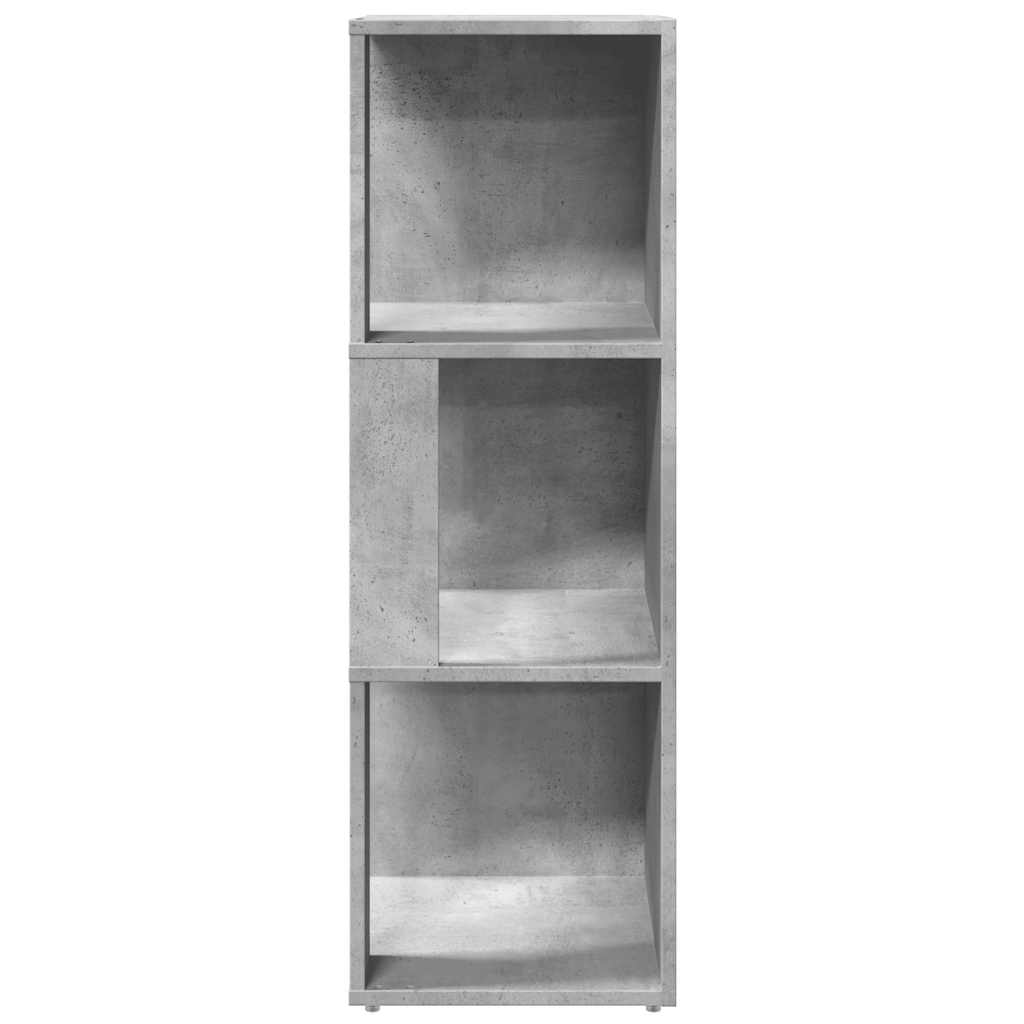 Corner Cabinet Concrete Grey 33x33x100 cm Engineered Wood