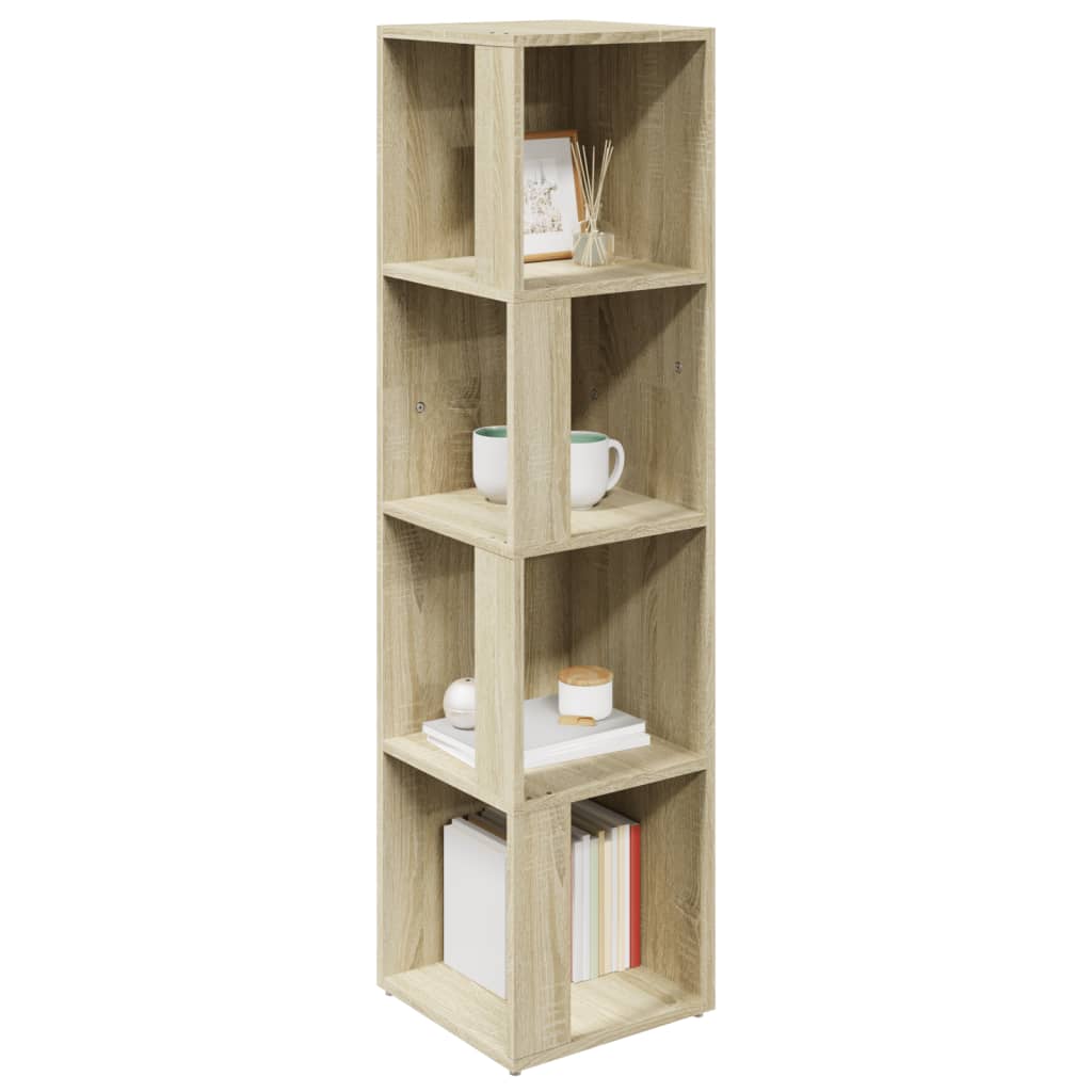 809038 vidaXL Corner Cabinet Sonoma Oak 33x33x132 cm Engineered Wood