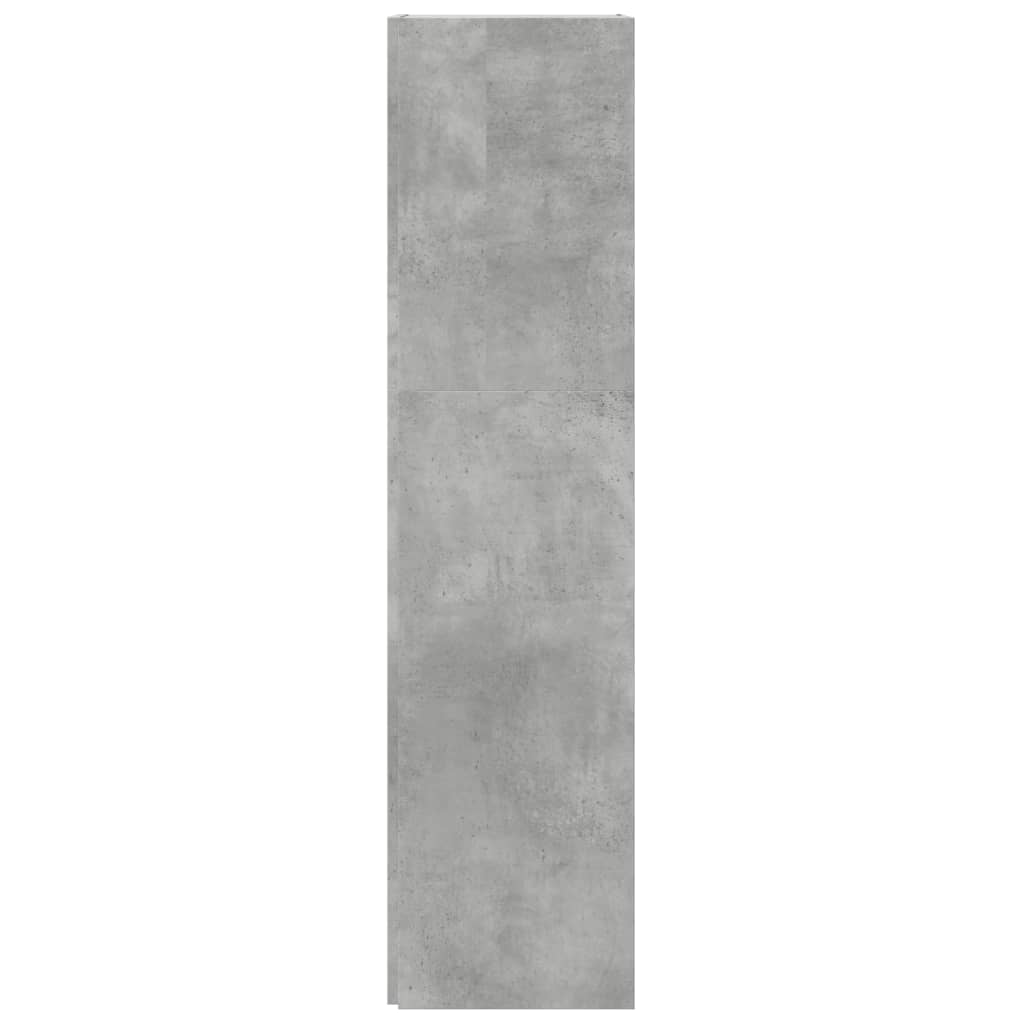 Corner Cabinet Concrete Grey 33x33x132 cm Engineered Wood