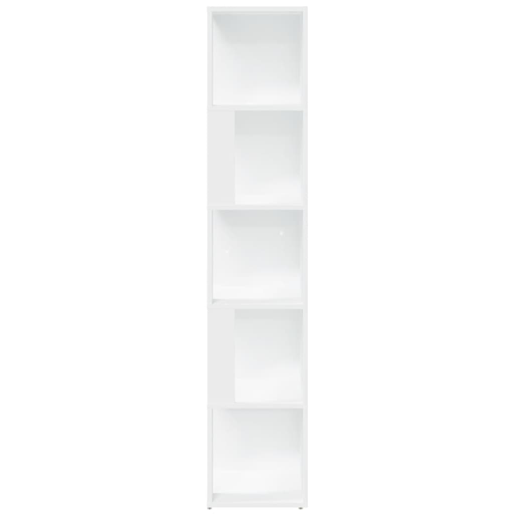 809044 vidaXL Corner Cabinet White 33x33x164,5 cm Engineered Wood