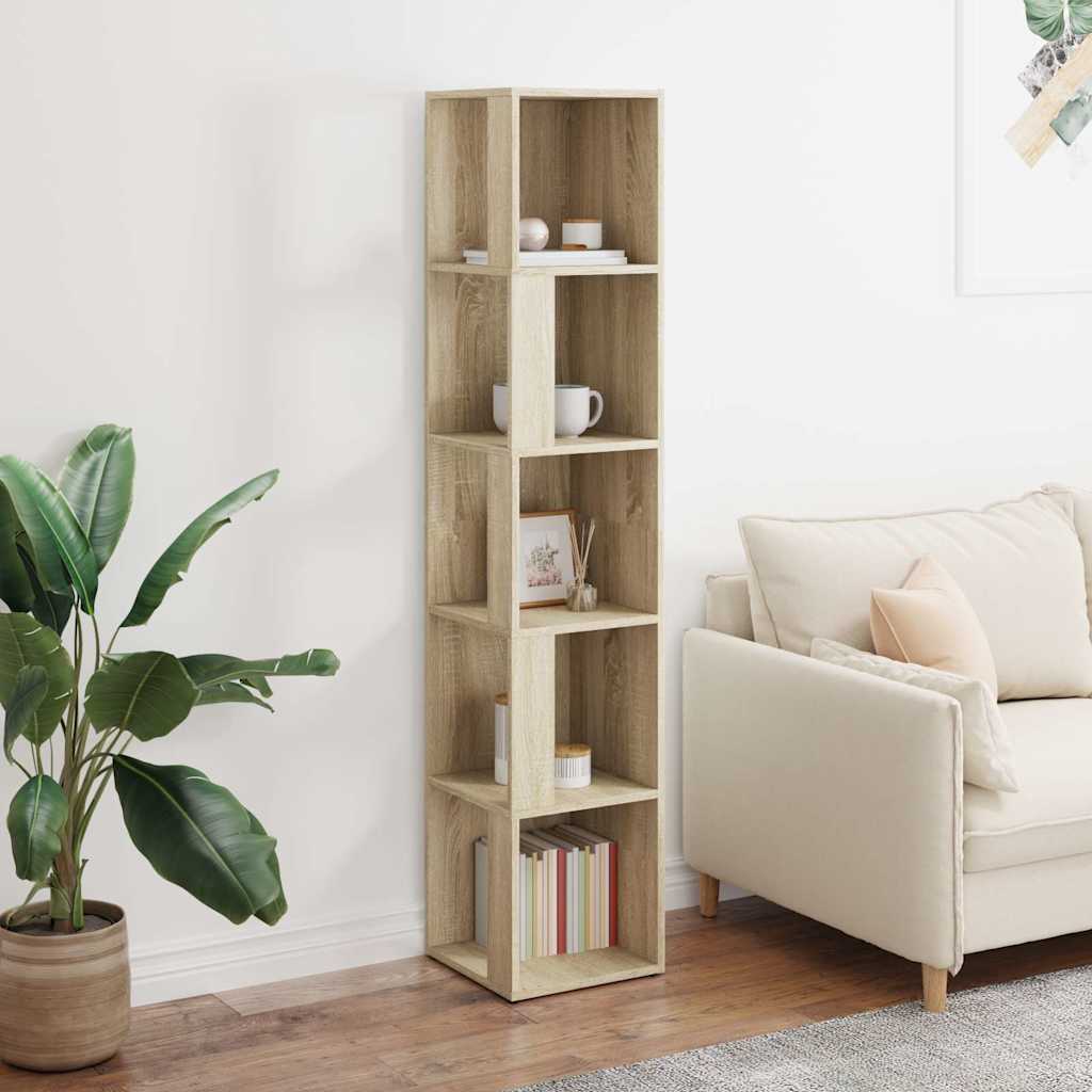 Corner Cabinet Sonoma Oak 33x33x164.5 cm Engineered Wood