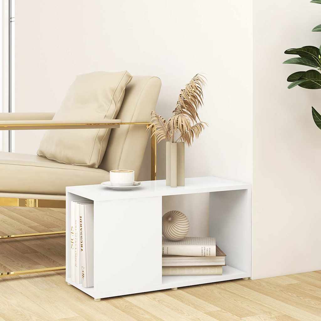 809053 vidaXL TV Cabinet White 60x24x32cm Engineered Wood