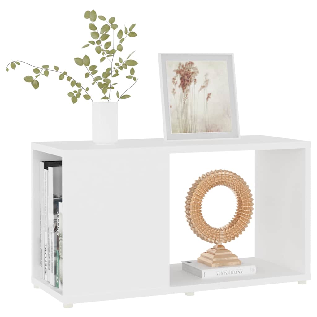 809053 vidaXL TV Cabinet White 60x24x32cm Engineered Wood
