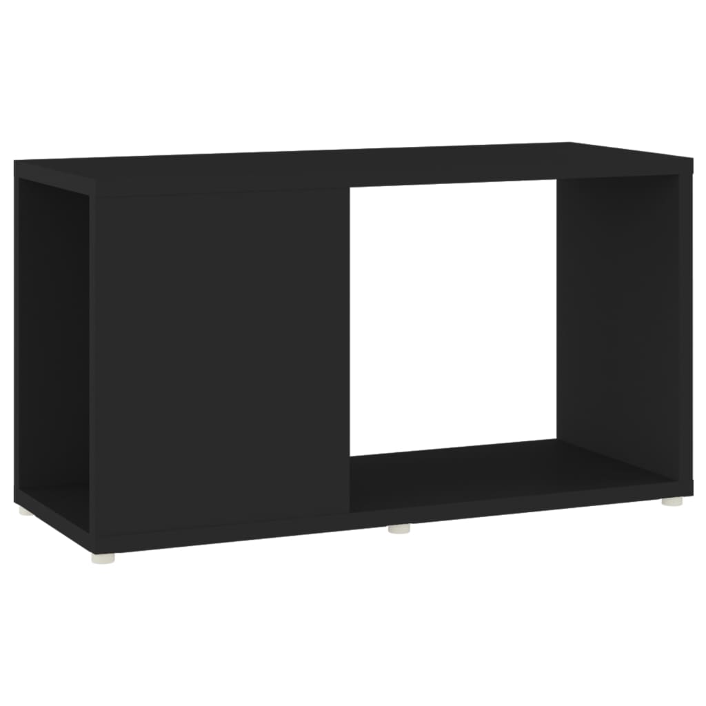 vidaXL TV Cabinet Black 60x24x32cm Engineered Wood