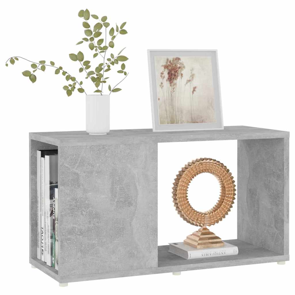 809057 vidaXL TV Cabinet Concrete Grey 60x24x32cm Engineered Wood