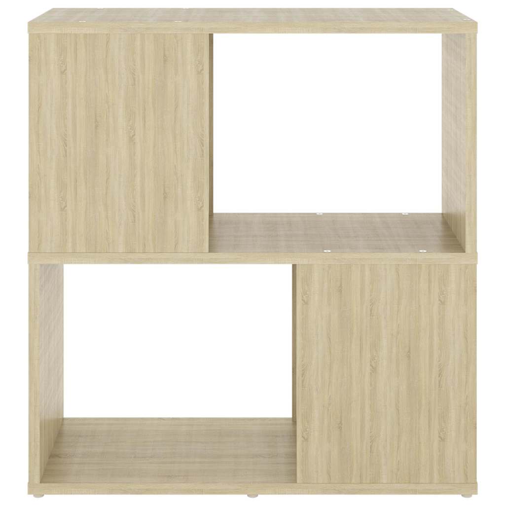 809065 vidaXL Book Cabinet Sonoma Oak 60x24x63 cm Engineered Wood