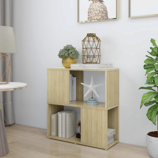 Book Cabinet Sonoma Oak 60x24x63 cm Engineered Wood