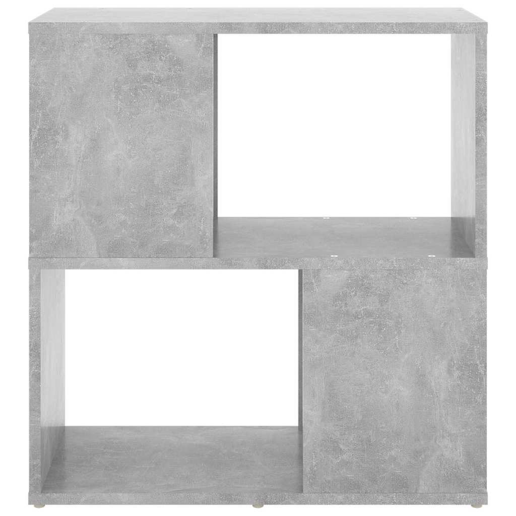 809066 vidaXL Book Cabinet Concrete Grey 60x24x63 cm Engineered Wood