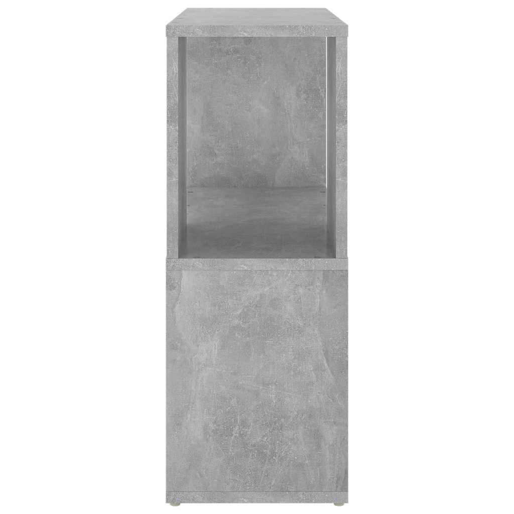 809066 vidaXL Book Cabinet Concrete Grey 60x24x63 cm Engineered Wood