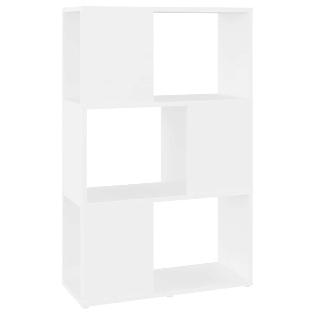 809071 vidaXL Book Cabinet Room Divider White 60x24x94 cm Engineered Wood