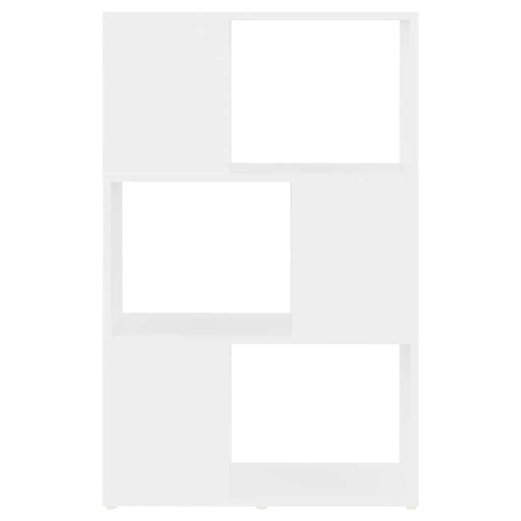 809071 vidaXL Book Cabinet Room Divider White 60x24x94 cm Engineered Wood