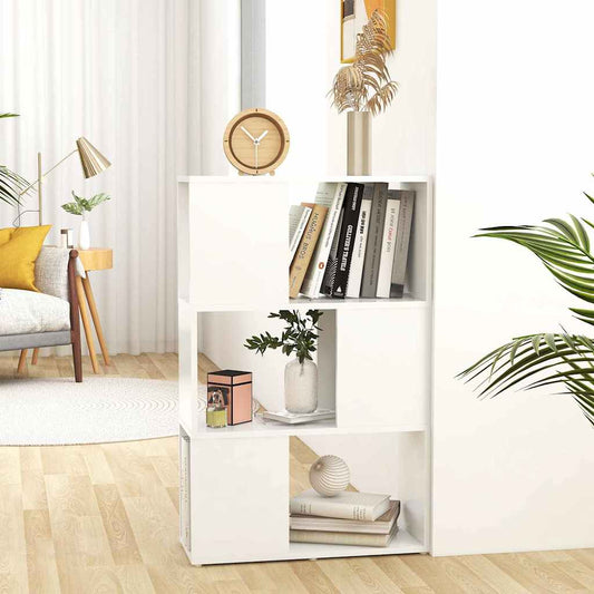 Book Cabinet Room Divider White 60x24x94 cm Engineered Wood
