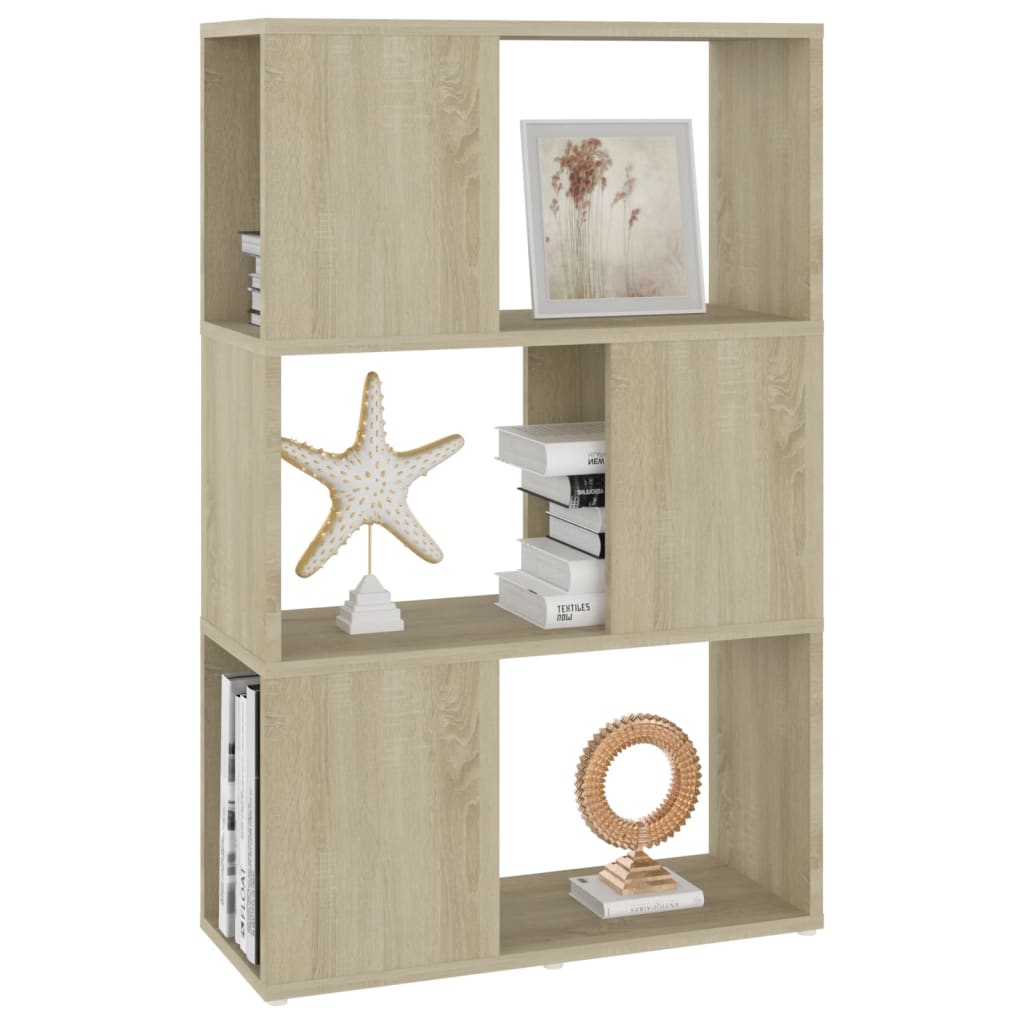 Book Cabinet Room Divider Sonoma Oak 60x24x94cm Engineered Wood