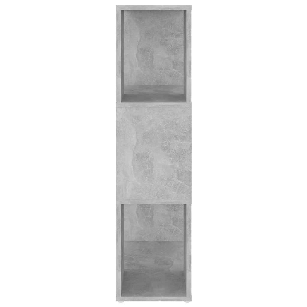 809075 vidaXL Book Cabinet Room Divider Concrete Grey 60x24x94 cm Engineered Wood
