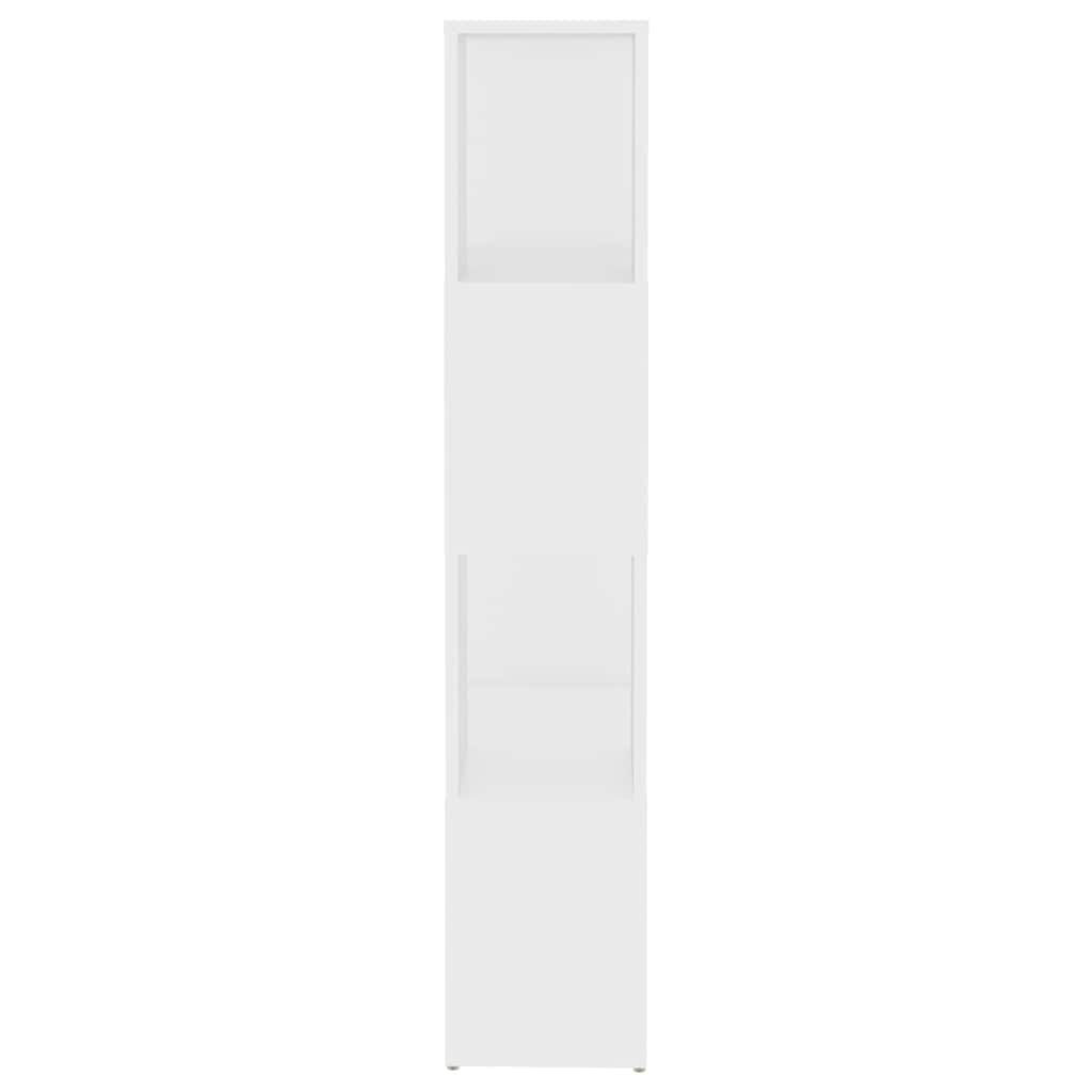809080 vidaXL Book Cabinet Room Divider White 60x24x124,5 cm Engineered Wood