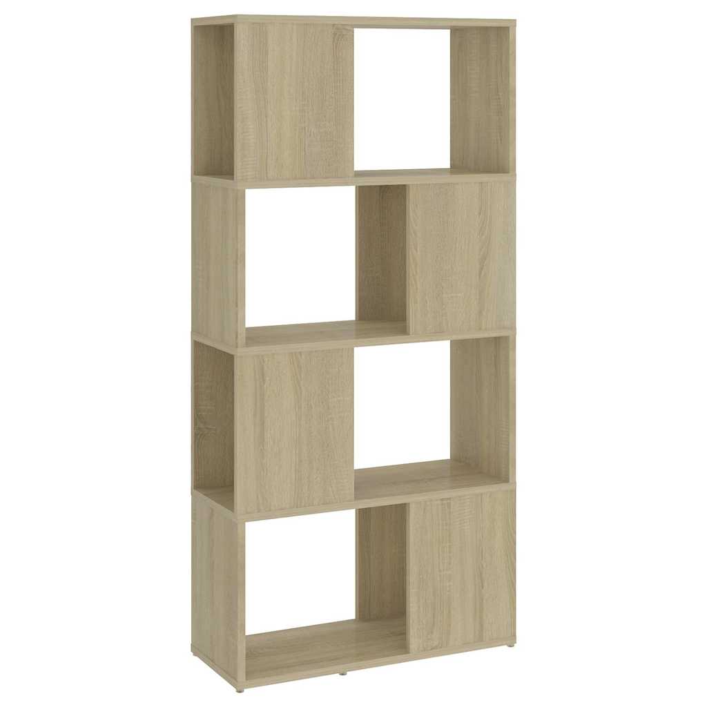 Book Cabinet Room Divider Sonoma Oak 60x24x124.5 cm