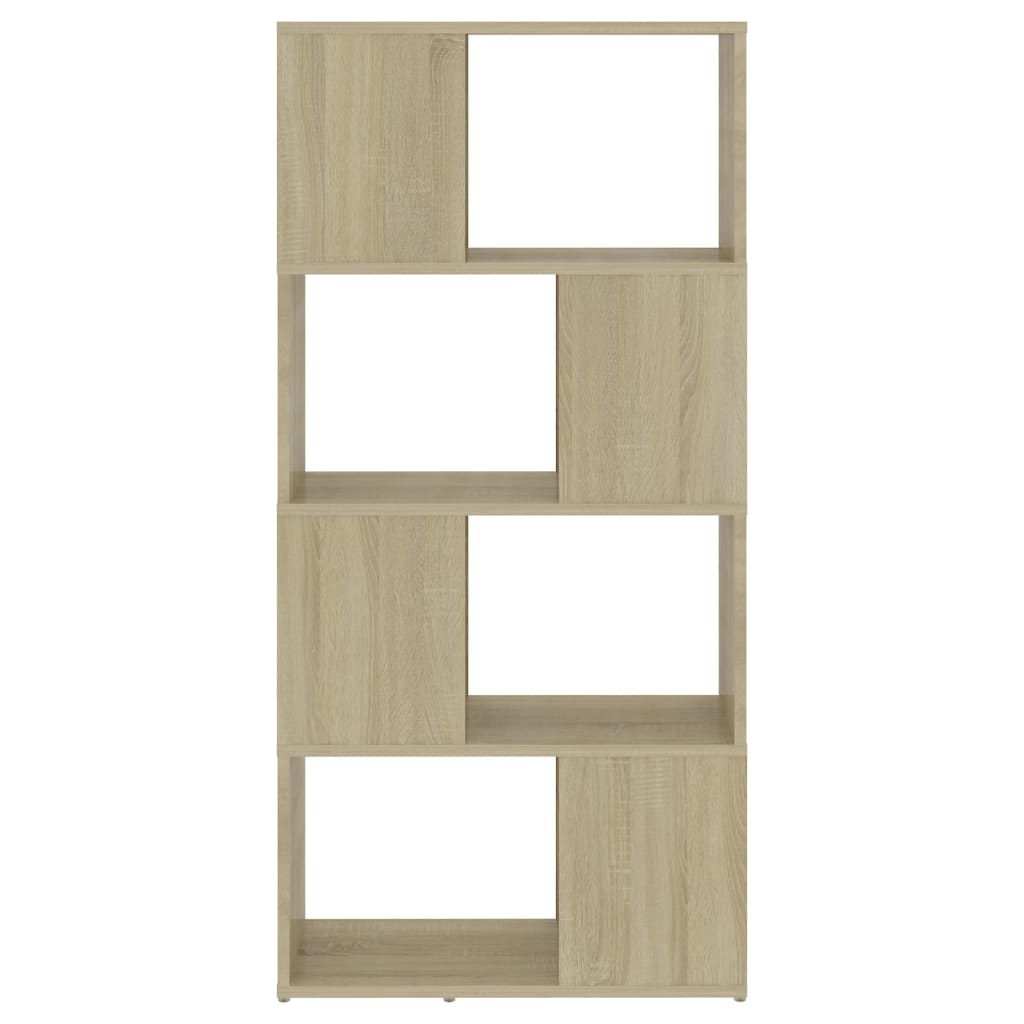 Book Cabinet Room Divider Sonoma Oak 60x24x124.5 cm