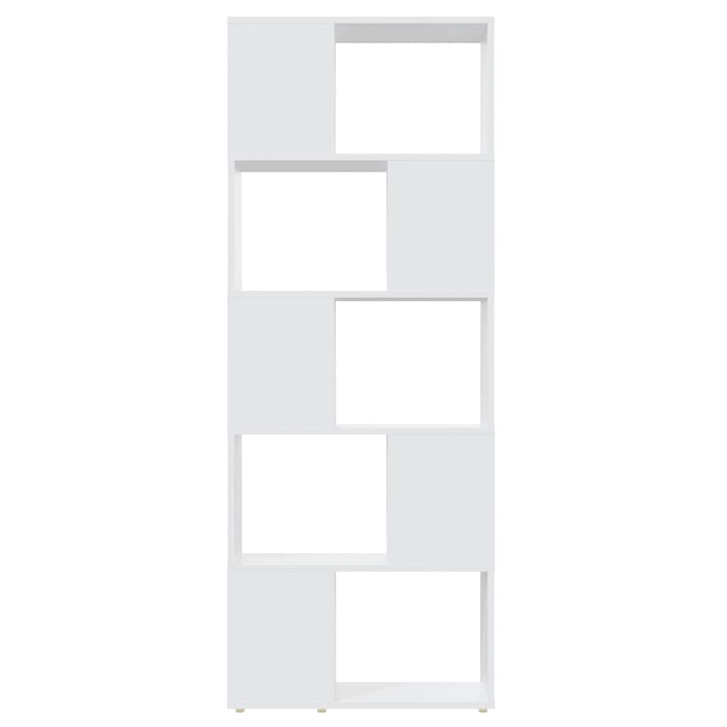 809089 vidaXL Book Cabinet Room Divider White 60x24x155 cm Engineered Wood
