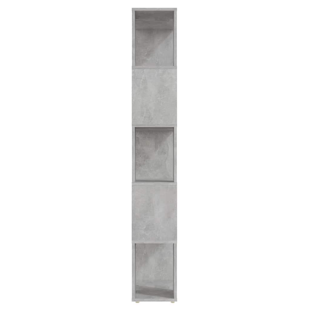 809093 vidaXL Book Cabinet Room Divider Concrete Grey 60x24x155 cm